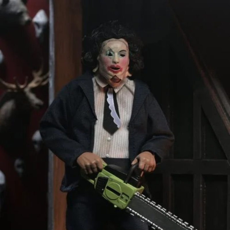 The Texas Chainsaw Massacre Leatherface with Pretty Woman Mask Clothed Action Figure
