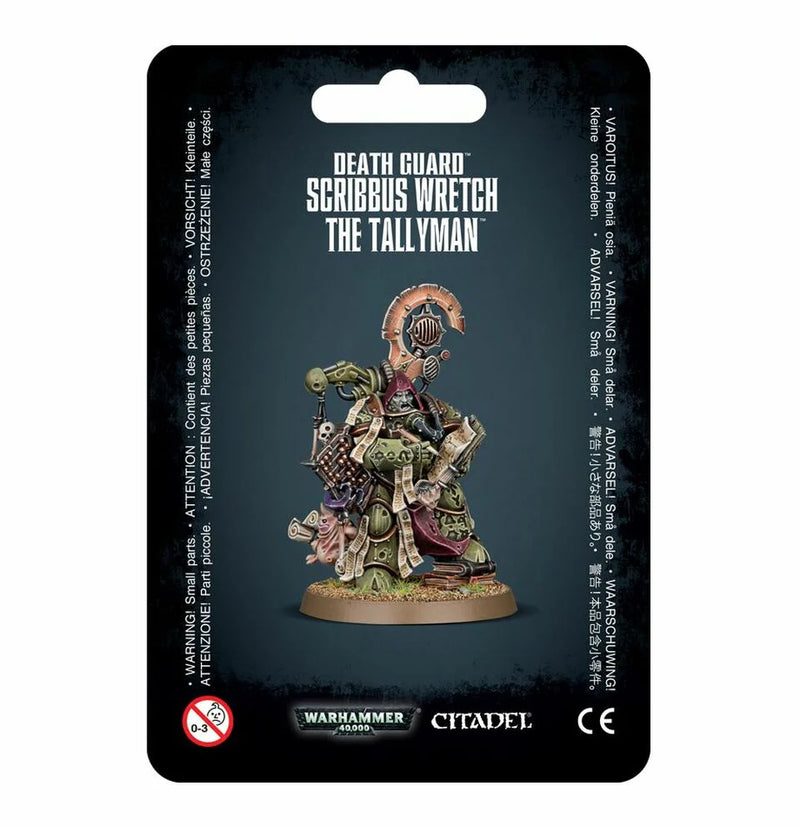 Warhammer 40,000 - Death Guard - Scribbus Wretch - The Tallyman - Miniature -  Games Workshop