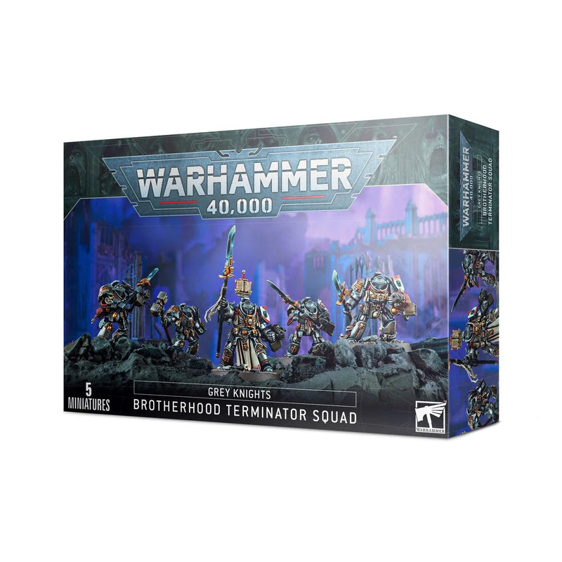 Warhammer 40,000 - Grey Knights - Brotherhood Terminator Squad - Miniature -  Games Workshop