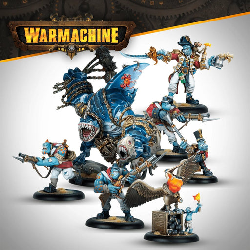 Warmachine - Southern Kriels Foulblood's Armada - Command Cadre - Miniature -  Steamforged Games
