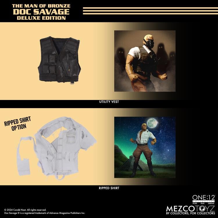 Doc Savage: The Man of Bronze One:12 Collective Doc Savage - Deluxe Edition (preorder Q3 2025) - Action figure -  MEZCO TOYS