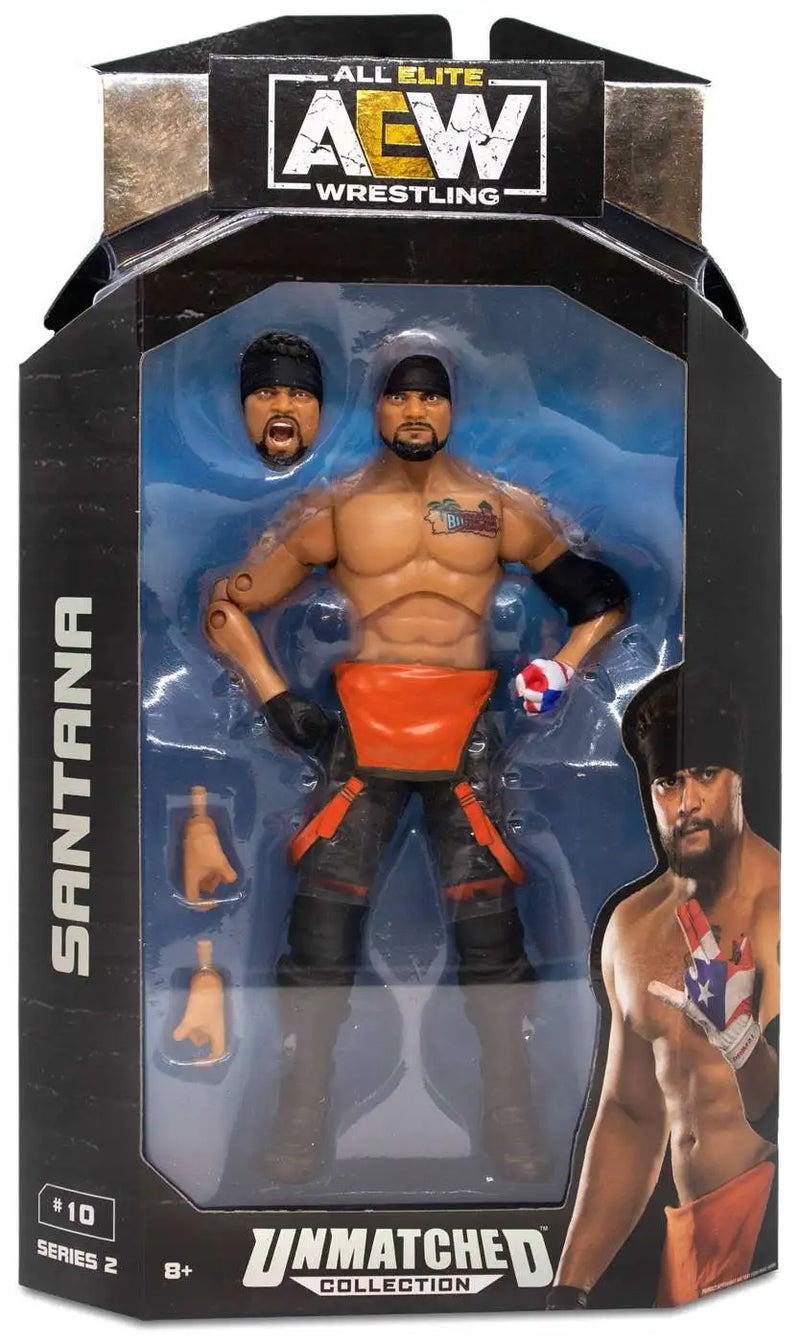 AEW All Elite Wrestling Unmatched Collection Series 2 Santana - Collectables > Action Figures > toys -  Jazwares