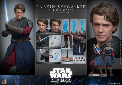 Star Wars - Anakin Skywalker (Clone Wars) 1/6th Scale Collectible Figure - TMS129 - Collectables > Action Figures > toys -  Hot Toys
