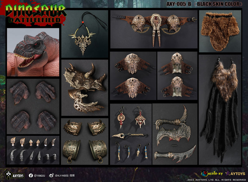 Dinosaur Battlefield - King Tyrannosaurus Deluxe - 1/12 Scale (preorder) - Collectables > Action Figures > toys -  AxyToys