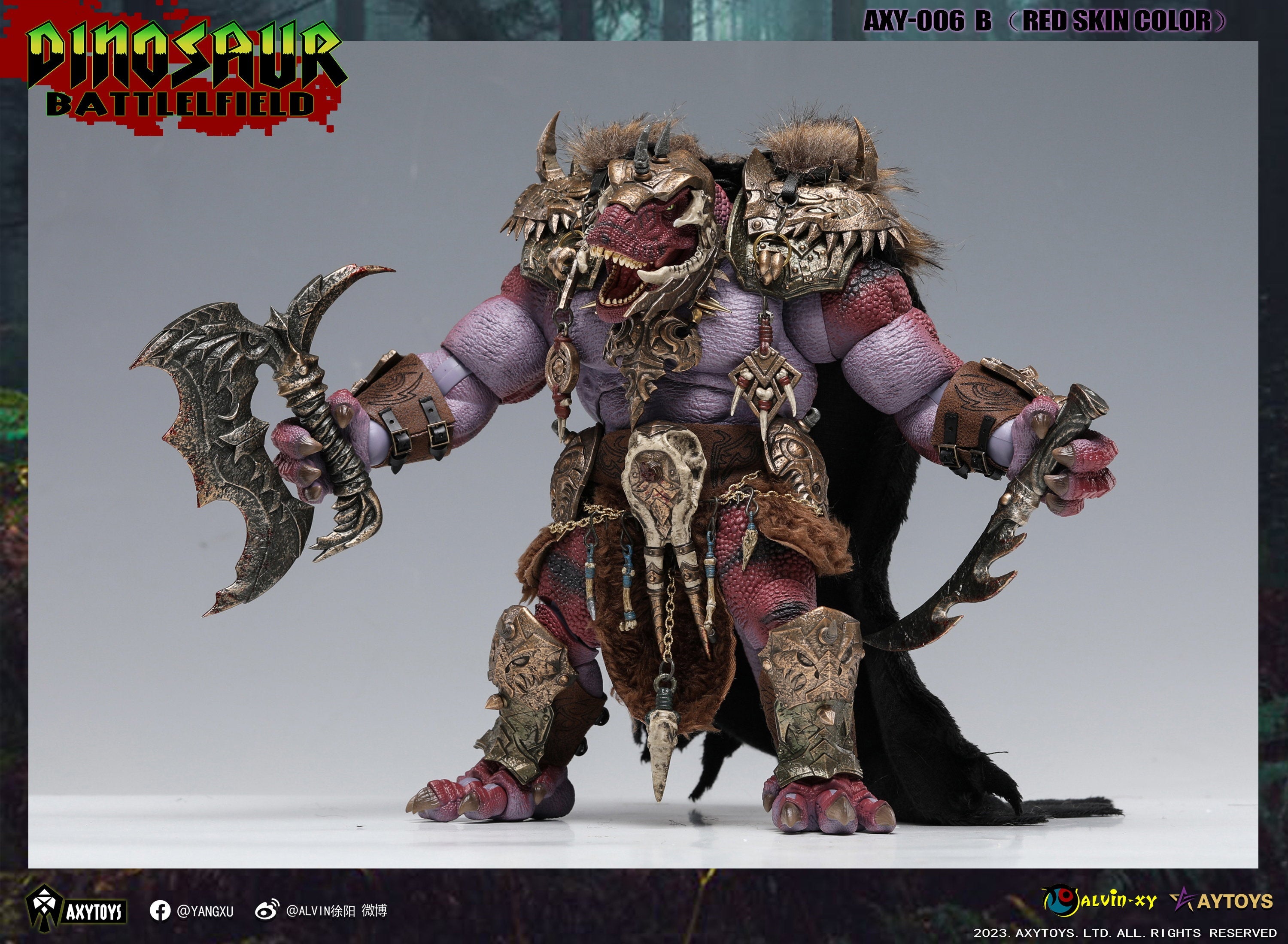 Dinosaur Battlefield - King Tyrannosaurus Deluxe - 1/12 Scale