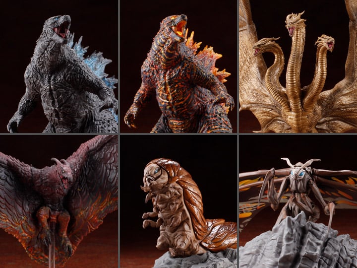 Godzilla: King of the Monsters Hyper Modeling Series Box of 6 Figures -  -  ART SPIRITS