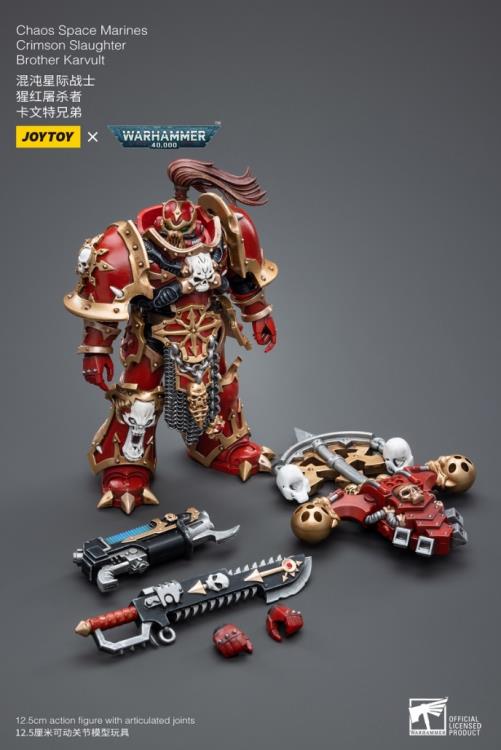 JoyToy - Warhammer 40K - Chaos - Crimson Slaughter - Brother Karvult - Collectables > Action Figures > toys -  Joy Toy