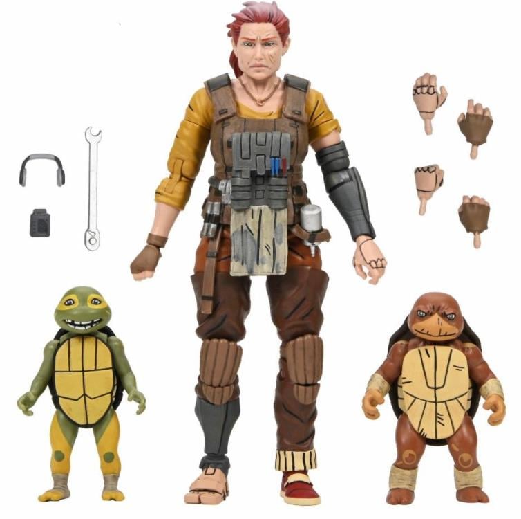 Teenage Mutant Ninja Turtles: The Last Ronin - The Lost Years Grammy April with Baby Yi & Moja - Collectables > Action Figures > toys -  Neca