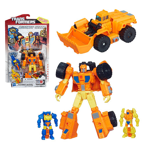 Transformers Generations Deluxe AutoBot Scoop Action Figure and Comic Book - Collectables > Action Figures > toys -  Hasbro