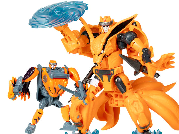 Transformers Collaborative Naruto: Shippuden x Transformers Kurama & Gamakichi Figure Set (preorder Q2 2025)