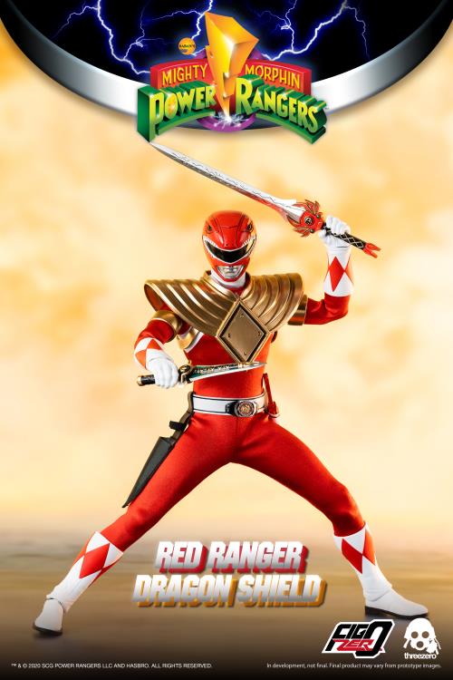 ThreeZero - Mighty Morphin Power Rangers - Dragon Shield Red Ranger 1/6 Sc - Exclusive - Collectables > Action Figures > toys -  ThreeZero