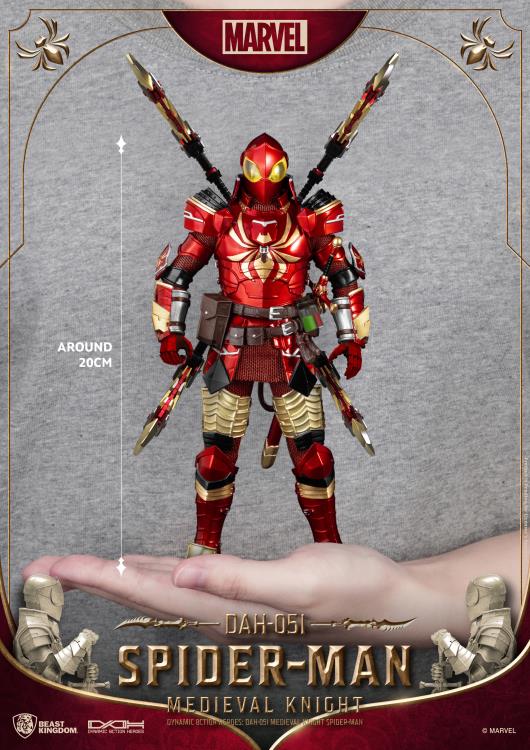 Beast Kingdom - Marvel Dynamic 8ction Heroes DAH-051 Medieval Knight Spider-Man - Collectables > Action Figures > toys -  Beast Kingdom