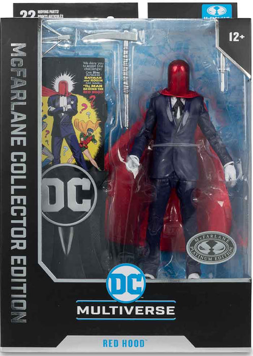 DC MCFARLANE COLLECTOR EDITION  - #20 RED HOOD - DETECTIVE COMICS - Platinum / Chase