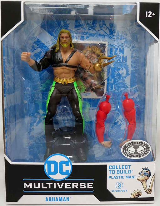 JLA DC Multiverse Aquaman - Plastic Man Baf - Chase / Platinum - Collectables > Action Figures > toys -  McFarlane Toys
