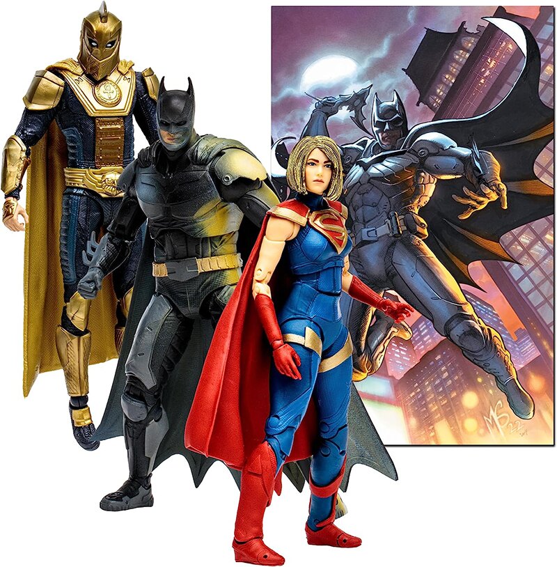 McFarlane Toys - DC MULTIVERSE 3PacK - INJUSTICE 2 - BATMAN, DR. FATE, SUPERGIRL -  -  McFarlane Toys