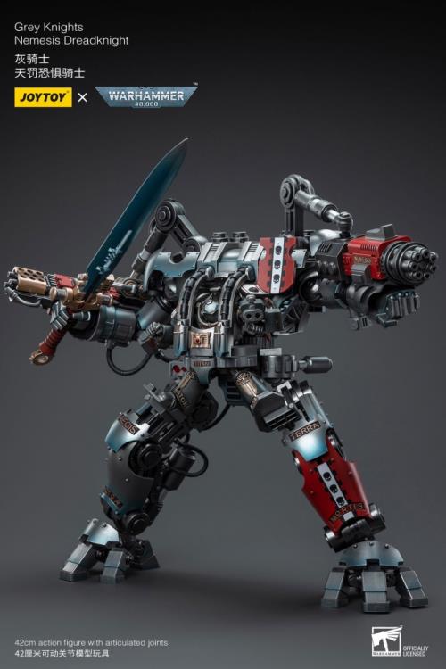 JoyToy - Warhammer 40K Grey Knights Nemesis Dreadknight with Terminator Caddon Vibova (preorder) - Collectables > Action Figures > toys -  Joy Toy