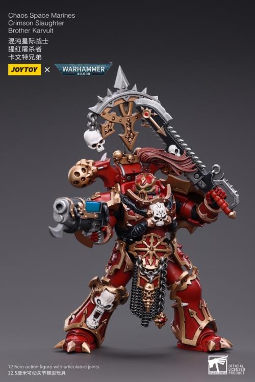 JoyToy - Warhammer 40K - Chaos - Crimson Slaughter - Brother Karvult - Collectables > Action Figures > toys -  Joy Toy
