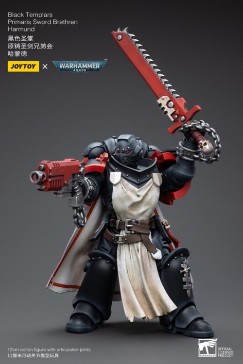JoyToy - Warhammer 40K - Black Templars - Primaris Sword Brethren Harmund - Collectables > Action Figures > toys -  Joy Toy