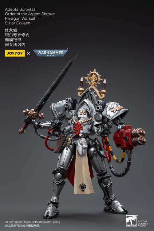 Joytoy - Warhammer 40k - Adepta Sororitas - Order of the Argent Shroud Paragon - Warsuit Sister Collaen - Collectables > Action Figures > toys -  Joy Toy