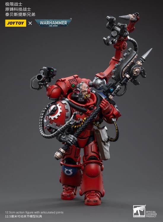 JOYTOY Warhammer 40k Action Figure 1/18 - Ultramarines Primaris Techmarine Brother Tybestis Ver.2, 12.4 Cm, Modello Da Collezione - 3