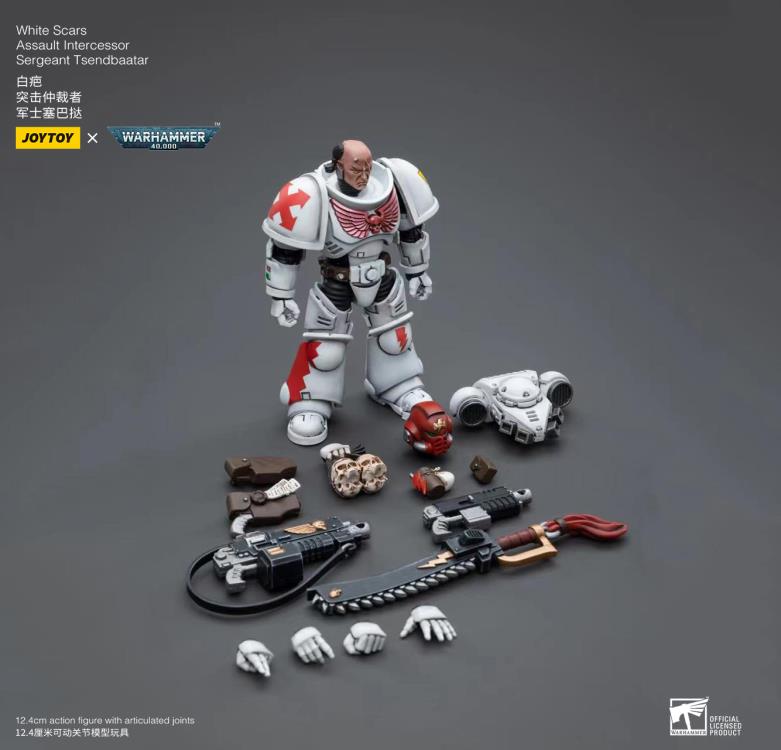 Warhammer 40k - White Scars - Assault Intercessor Sergeant Tsendbaatar - Collectables > Action Figures > toys -  Joy Toy