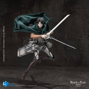 HIYA Attack on Titan Levi Ackerman 1/12 action figure in a dynamic pose