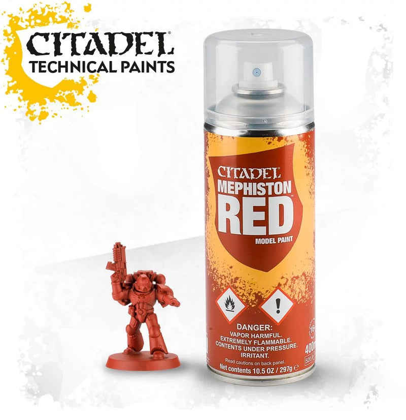 Citadel Colour - Spray - Mephiston Red - Miniature > Accessories > Paint -  Games Workshop