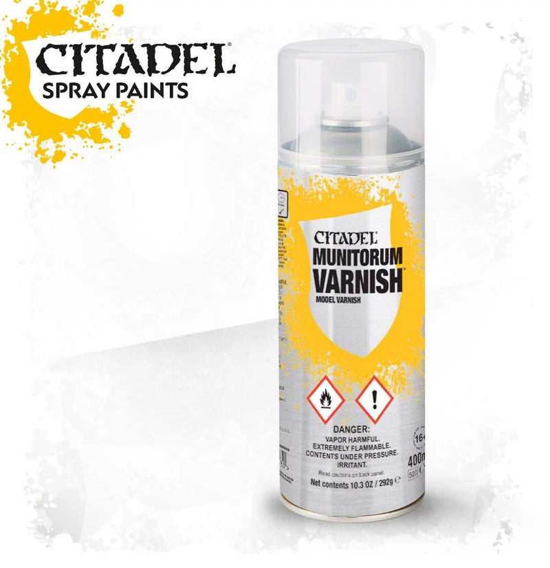 Citadel Colour - Spray - Munitorum Varnish - Accessories -  Games Workshop
