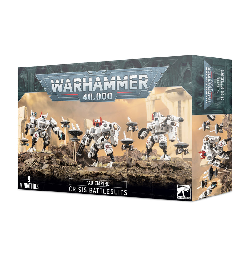 Warhammer 40,000 - Tau Empire - Crisis Battlesuits - Miniature -  Games Workshop