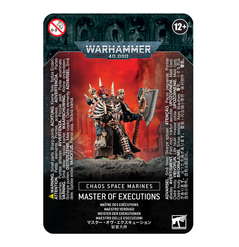 Warhammer 40,000 - Chaos Space Marines - Master of Executions - Miniature -  Games Workshop
