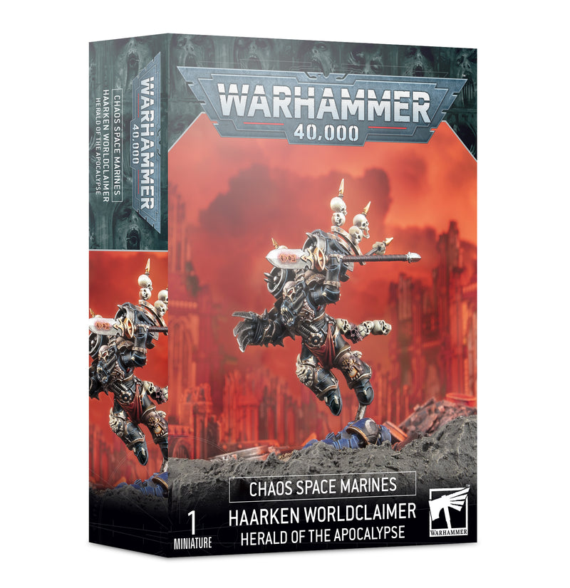 Warhammer 40,000 - Chaos Space Marines - Haarken Worldclaimer Herald of the Apocalypse - Miniature -  Games Workshop