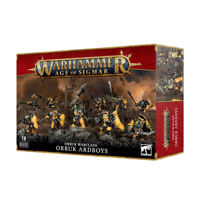 Warhammer: Age of Sigmar - Orruk Warclans - Orruk Ardboys - Miniature -  Games Workshop