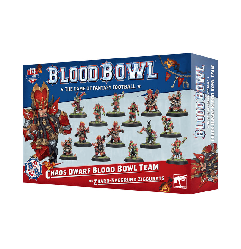 Blood Bowl - Chaos Dwarf Team - The Zharr-Naggrund Ziggurats - Miniature -  Games Workshop