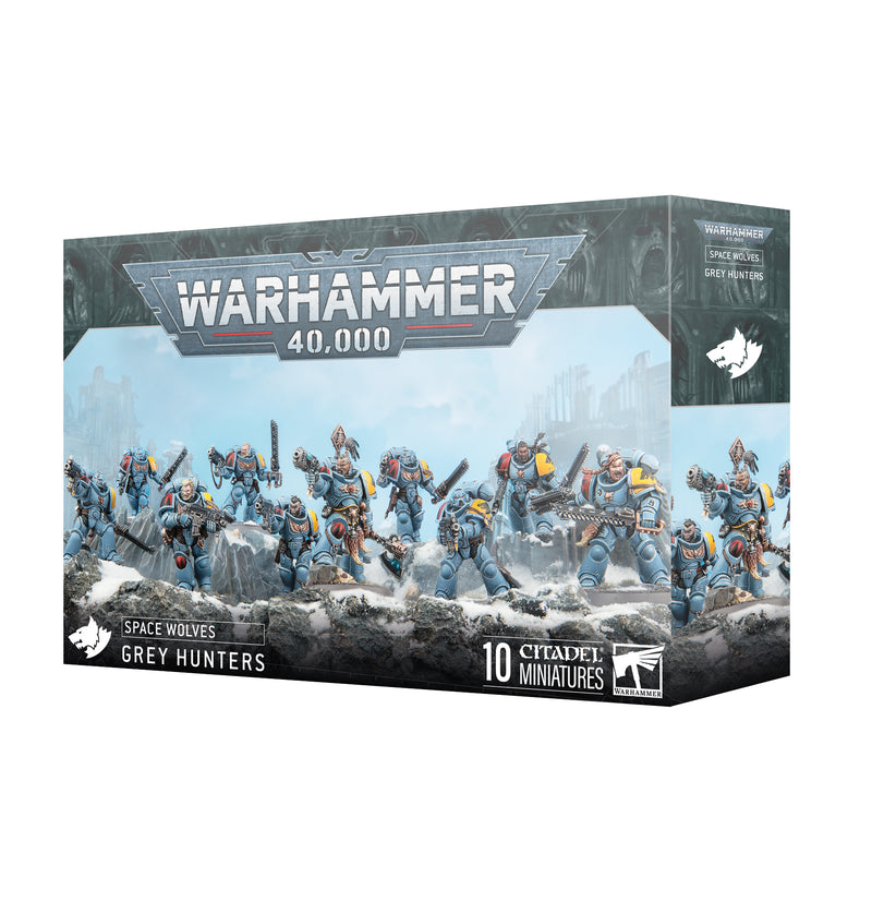 Warhammer 40,000 - Space Wolves - Grey Hunters - Miniature -  Games Workshop