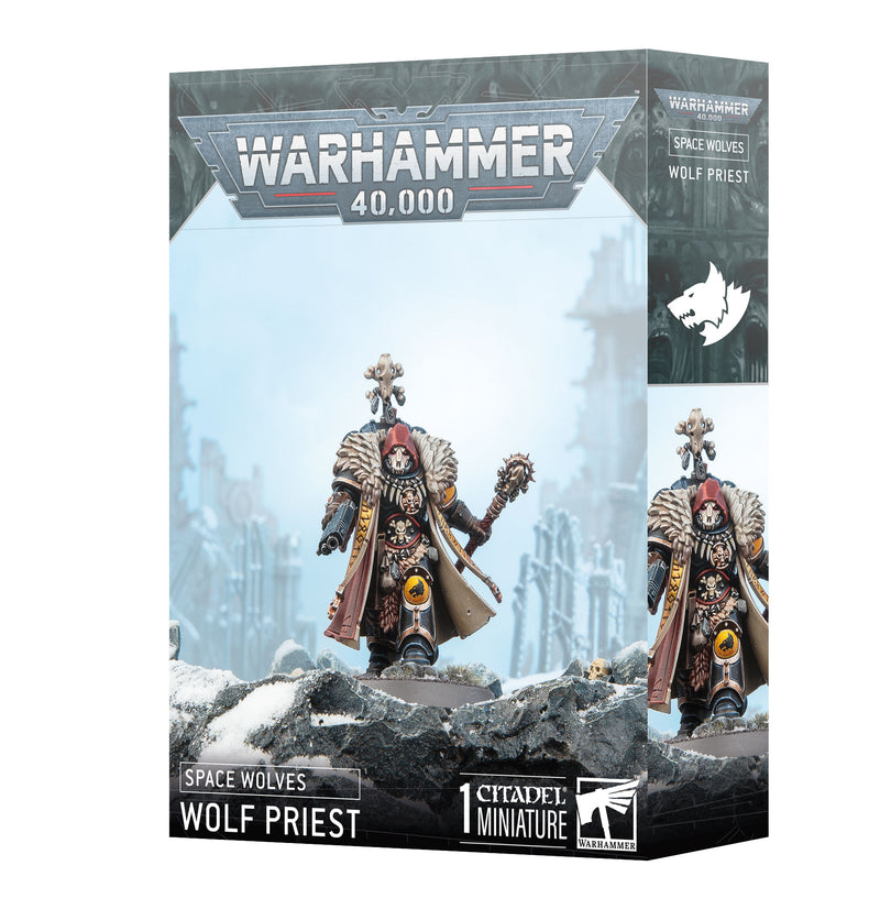 Warhammer 40,000 - Space Wolves - Wolf Priest - Miniature -  Games Workshop