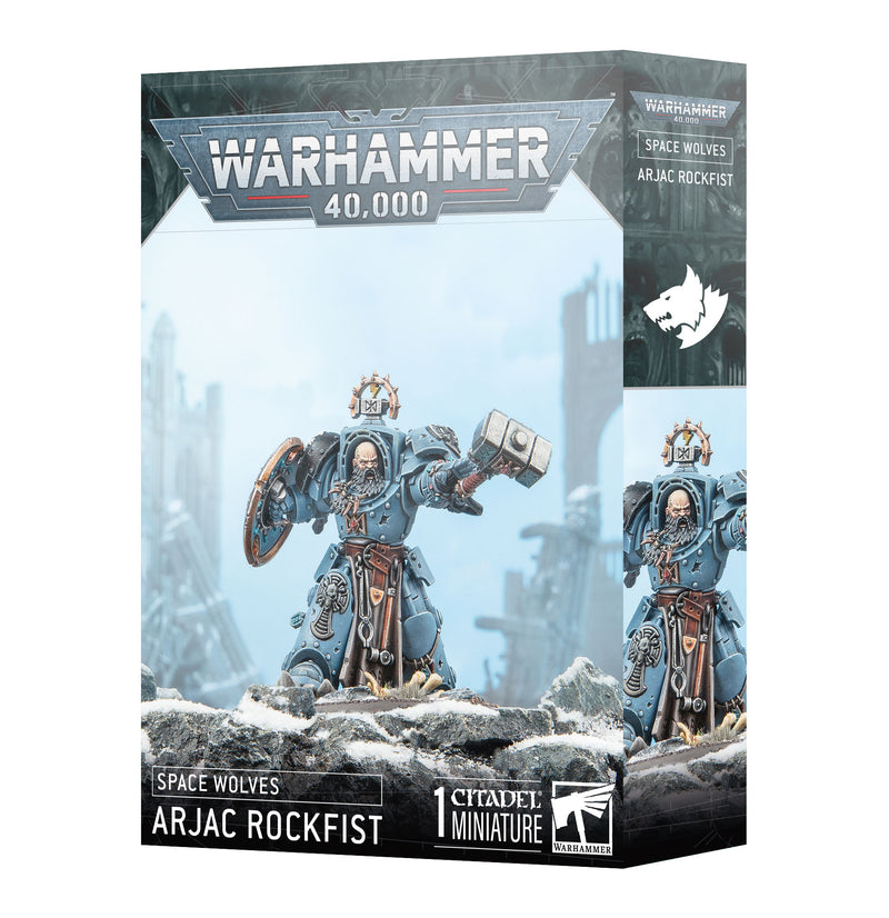 Warhammer 40,000 - Space Wolves - Arjac Rockfist - Miniature -  Games Workshop