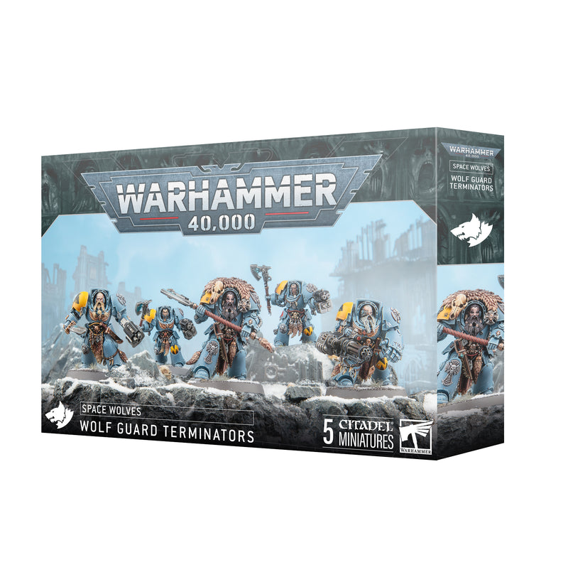Warhammer 40,000 - Space Wolves - Wolf Guard Terminators - Miniature -  Games Workshop