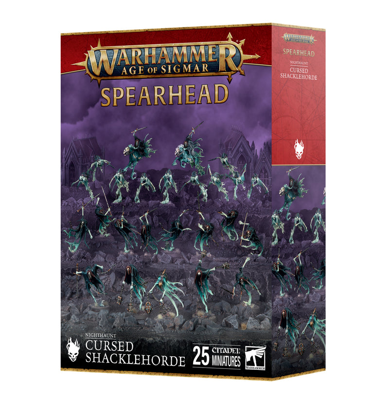 Warhammer: Age of Sigmar - Nighthaunt - Spearhead: Cursed Shacklehorde (Preorder August 30) - Miniature -  Games Workshop