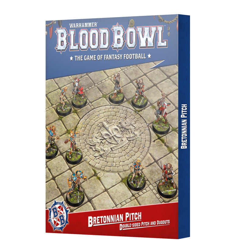Blood Bowl - Bretonnian Team - Pitch & Dugouts (Preorder Nov 15) - Miniature -  Games Workshop