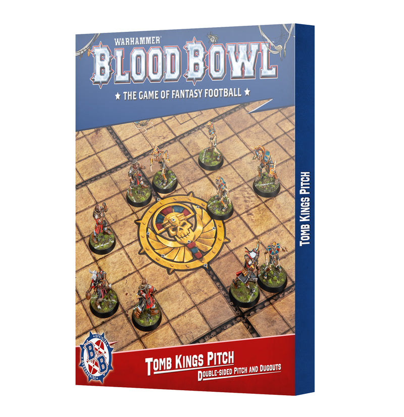 Blood Bowl - Tomb Kings Team - Pitch & Dugouts (Preorder Nov 15) - Miniature -  Games Workshop