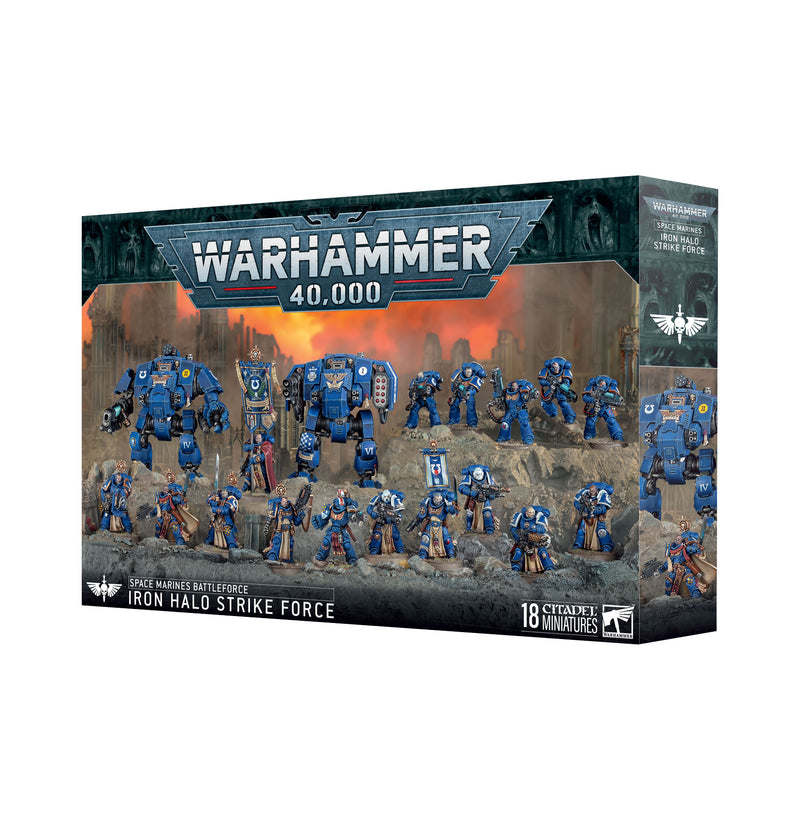 Warhammer 40,000 - Space Marines - Iron Halo Strike Force (Preorder Nov 28) - Miniature -  Games Workshop