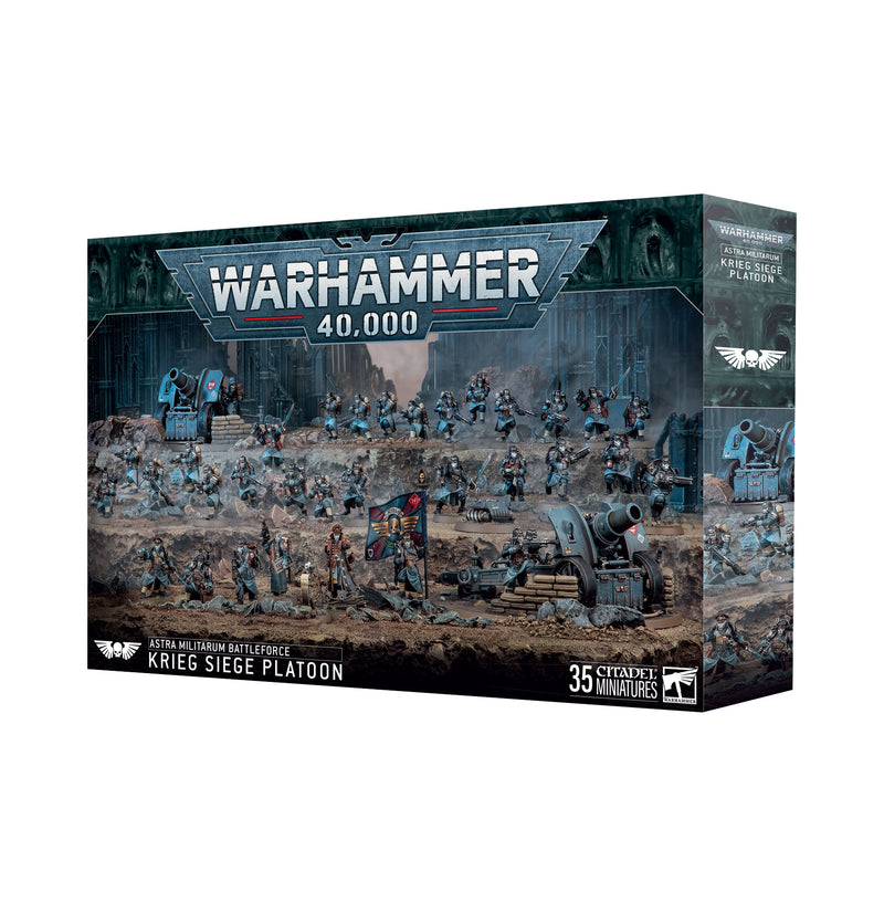 Warhammer 40,000 - Astra Militarum - Krieg Siege Platoon (Preorder Nov 28) - Miniature -  Games Workshop