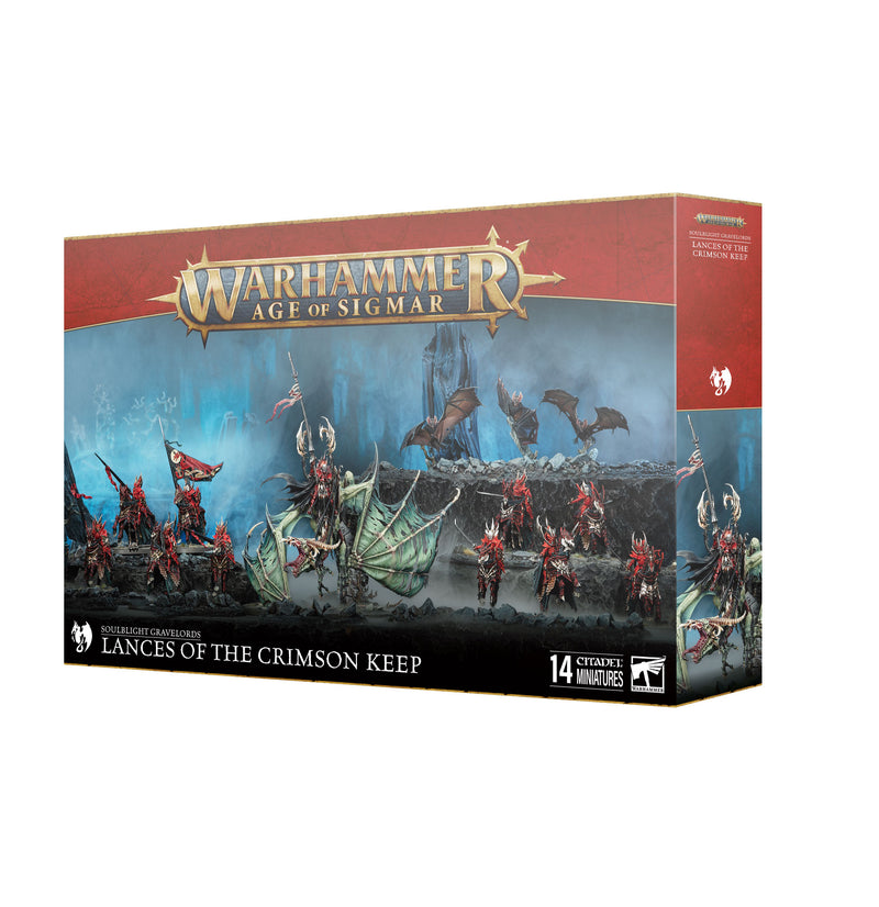 Warhammer: Age of Sigmar - Soulblight Gravelords - Lances of the Crimson Keep (Preorder Nov 28) - Miniature -  Games Workshop