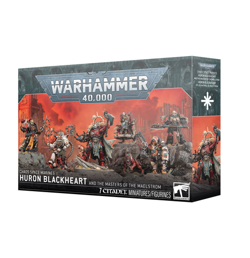 Warhammer 40,000 - Chaos Space Marines - Huron Blackheart and the Masters of the Maelstrom (Preorder Feb 28) - Miniature -  Games Workshop