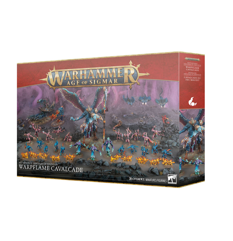 Warhammer: Age of Sigmar - Disciples of Tzeentch - Warpflame Cavalcade (Preorder Feb 21) - Miniature -  Games Workshop