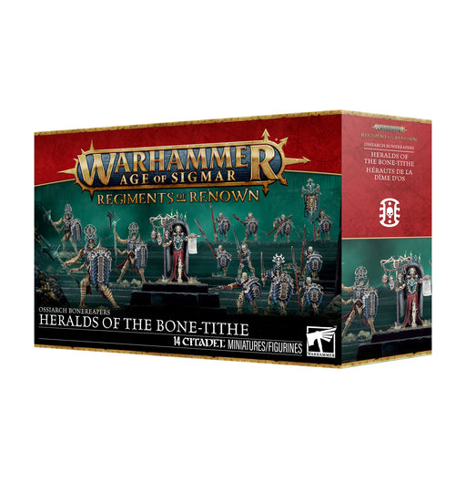 Warhammer: Age of Sigmar - Ossiarch Bonereapers - Heralds of the Bone-tithe (Preorder Mar 7) - Miniature -  Games Workshop