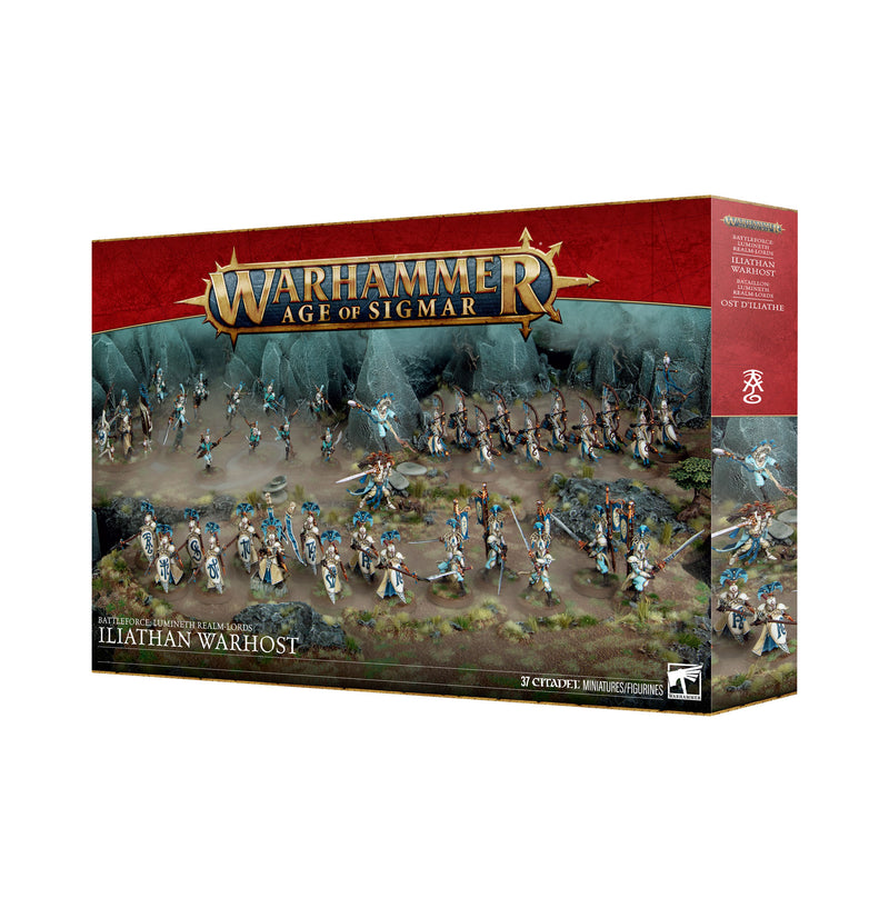Warhammer: Age of Sigmar - Lumineth Realmlords - Iliathan Warhost (Preorder Feb 21) - Miniature -  Games Workshop