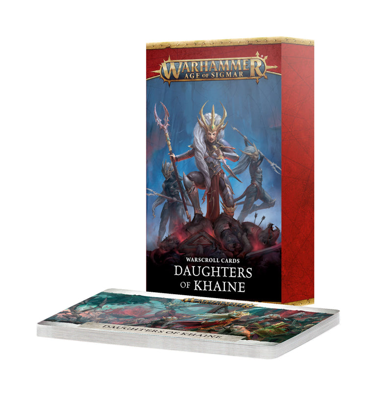 Warhammer: Age of Sigmar - Daughters of Khaine - Warscroll Cards - 4th Edition (Preorder Apr 11) - Miniature -  Games Workshop