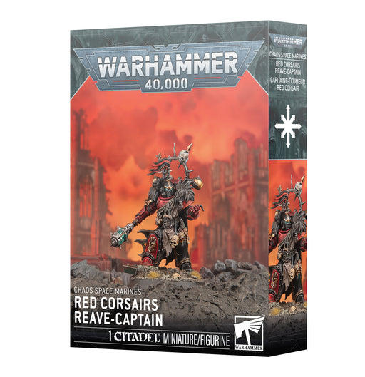 Warhammer 40,000 - Chaos Space Marines - Red Corsairs Reave-Captain (Preorder Mar 21) - Miniature -  Games Workshop
