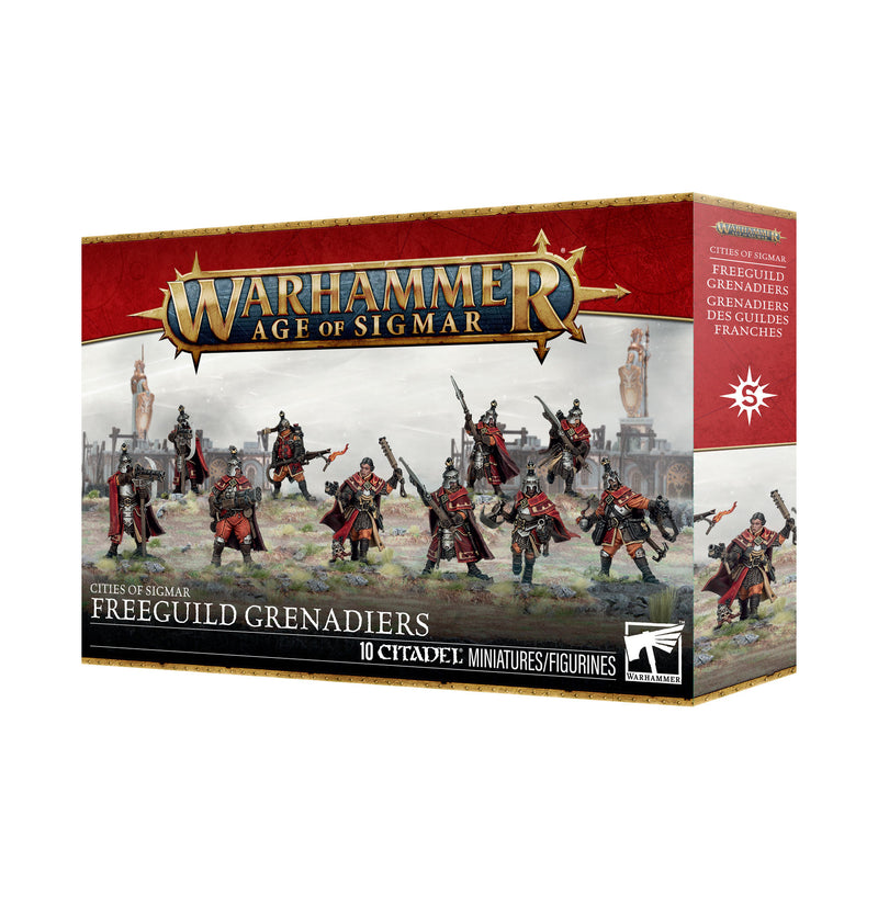 Warhammer: Age of Sigmar - Cities of Sigmar - Freeguild Grenadiers (Preorder May 30) - Miniature -  Games Workshop